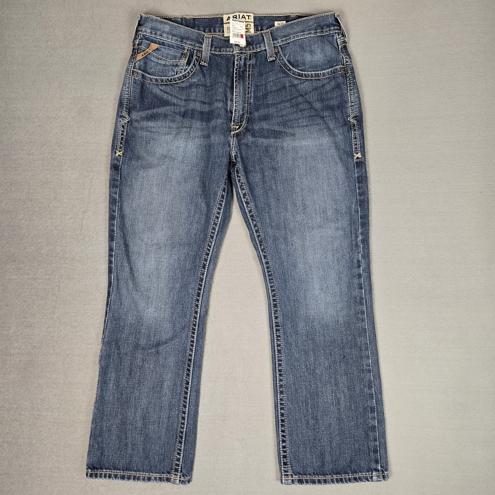 Ariat M5 Jeans Mens 36x30 Straight Leg Deadrun Wash Denim M-Series Western NWT